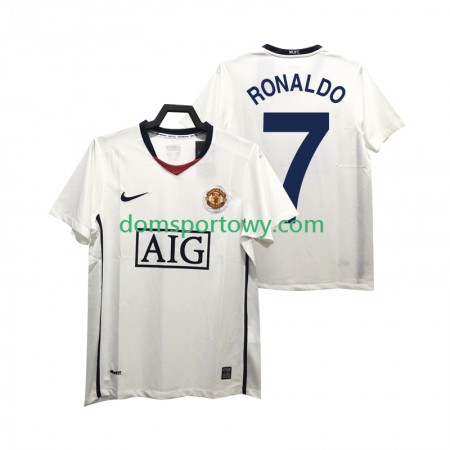 Koszulka Manchester United Ronaldo 7 Premier League 2008 2009 Retro Wyjazdowe Koszulki Piłkarskie Krótki Rękaw